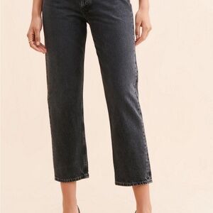 Agolde Charcoal Cropped Women's Jeans
